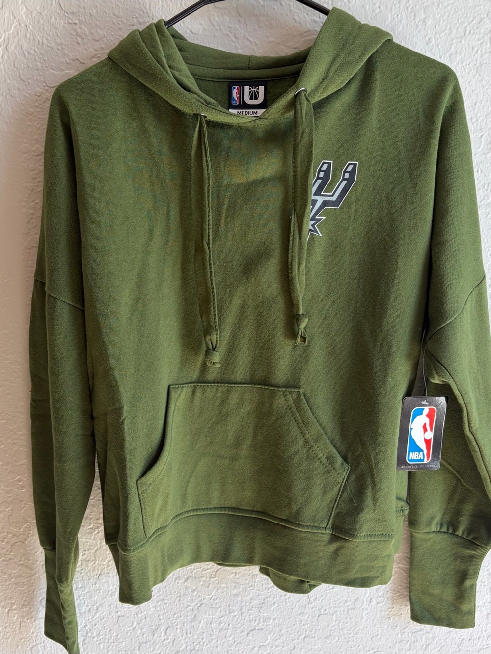 NWT San Antonio Spurs NBA x Unk Green Lace Back Pullover Hoodie - Women’s Medium